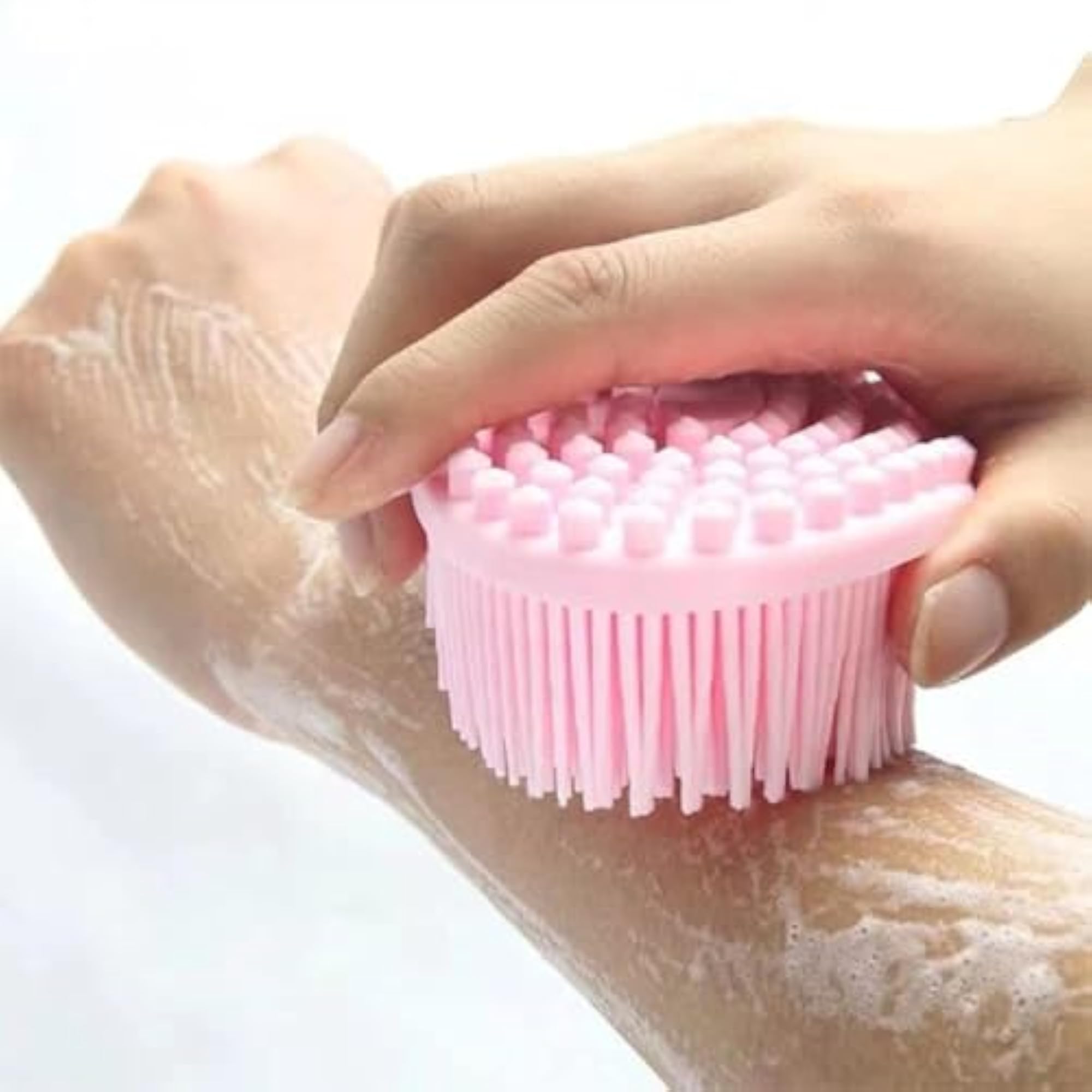 Silicone Bathing Scrubber - Exfoliating Cleaning Brush